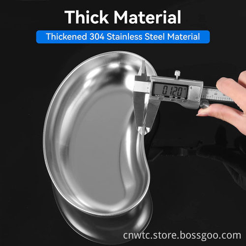 Medical Surgical Stainless Steel Kidney-Shaped Disinfecting Plate